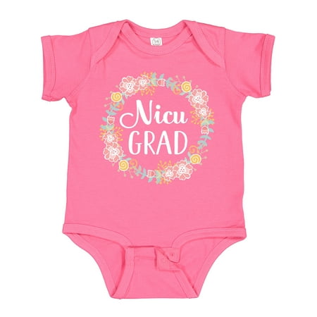 

Inktastic NICU Graduate Girls Floral Wreath Gift Baby Girl Bodysuit