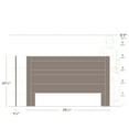thumbnail image 4 of Prepac Rustic Ridge Washed White King 79.5 in. W x 47.5 in. H x 1.5 in. D Panel Headboard, 4 of 10