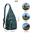 thumbnail image 4 of Boho Cat Print Sling Backpack - Geometric Cat Pattern Crossbody Bag (Aesthetic Design, Perfect Cat Lover Gift), 4 of 4