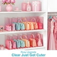 thumbnail image 2 of Organizador de bolsos SortNStore ajustable de acrílico rosa, 2 of 7