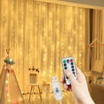 thumbnail image 4 of Christmas Holiday Garland Lamp USB Remote Curtain LED String Lights New Year Home Bedroom Xmas Party Decoration 2024 Navidad, 4 of 5