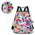 thumbnail image 5 of FORMRS Women's Travel Backpack Purse Anti-theft Hidden Pockets Casual Shoulder Bag, Light Colorful Circles, 5 of 7