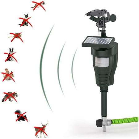 Hoont Cobra Animal Repeller Solar Motion-Activated Water Blaster Powerful Jet Spray Scare Deer  Rabbits  Birds & Pests