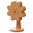 thumbnail image 1 of Hearth & Gear Wooden Windmill Decorative Ornament With Foldable Design Natural Color Desktop Art Piece For Home Modern Minimalist Style Pottery Set Place Mats Indoor Dining Washable Outdoor Dining, 1 of 5
