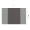 thumbnail image 4 of REGALWOVEN Placemats Set of 6 Easy Clean Placemats for Kitchen Dining Table Decor Washable Heat Resistant Table Placemats Wipeable Table Mat Coffee 18*12in, 4 of 7