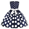 thumbnail image 4 of IBTOM CASTLE Kids Girls Polka Dots Tutu Princess Ballet Dress for Toddler Child Bowknot Birthday Party Dance Halloween Fancy Dress up Costume 7-8 Years Royal Blue, 4 of 7