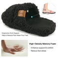 thumbnail image 4 of Ecetana House Slippers for Women Open Toe Fuzzy Slippers Slides Memory Foam Indoor House Shoes, 4 of 6