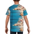 thumbnail image 5 of Wukai Shells and Starfish Youth Unisex Short Sleeve T-Shirt for Boys, Girls, Teens, and Kids-X-Large, 5 of 7