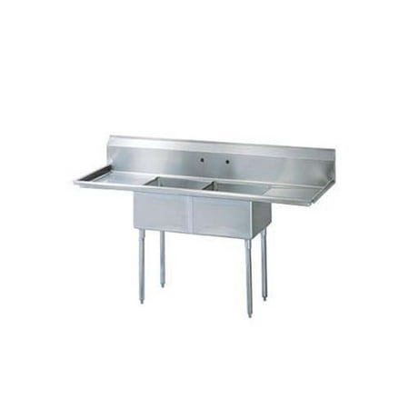 Turbo Air Tsa 2 14 D2 18 X 18 X 14 Inch Two Compartment Sinks Stainless Steel
