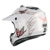WOW Youth Motocross Helmet BMX MX ATV Dirt Bike Kids Storm Pink ButterFly White