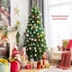 thumbnail image 2 of Costway Árbol de Navidad Artificial de PVC de Fibra Óptica Preiluminado de 210 cm con 820 Puntas de Rama, 2 of 6