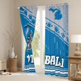 thumbnail image 3 of jejeloiu American Rugby Football Blackout Curtains Set of 2 (52x84 Each),Blue Gray Window Curtains For Sport Gamer, 3 of 6