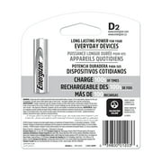 Energizer Rechargeable D Batteries (2 Pack), D Cell Batteries
