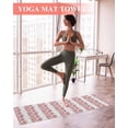 thumbnail image 2 of Red Gray Botanical Yoga Towel for Hot Yoga Non Slip, Pastoral Spring Summer Leaf Aesthetics Yoga Mat Towel Absorbent Yoga Sweat Towels Microfiber Hot Yoga Blanket for Bikram Pilates 26"x74", 2 of 7
