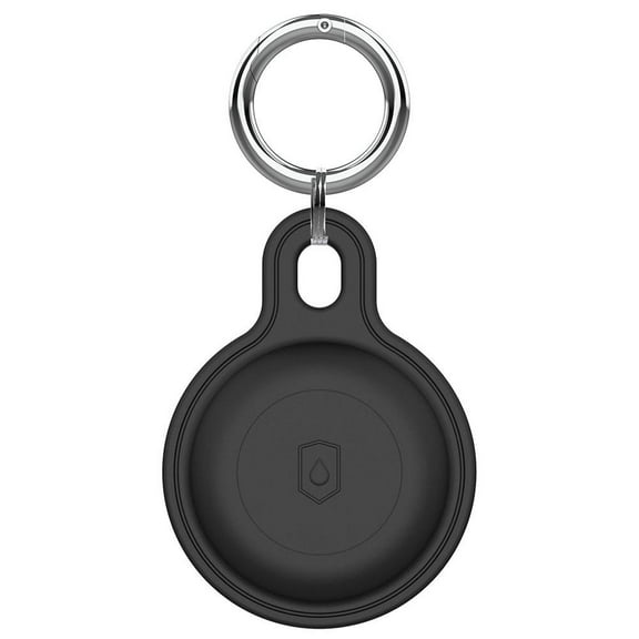 Étui de Traqueur en Silicone à Protection Complète pour Détecteur d'Airtag, Couvercle Étanche Anti-Perte pour Prise, Absorption des Chocs et Nettoyage Facile, Noir