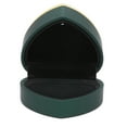 thumbnail image 3 of Caja De Regalo De Anillos Iluminados, Flocado Suave, En Forma De Corazón, Estuche Portátil Para Almacenamiento De Joyas, Iluminación, Perfecto Para Aniversario, Compromiso, 3 of 7