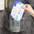 thumbnail image 5 of Kitchen Wipes Storage Box, Topboutique Wipes Holder for Bathroom, Wall-Mounted Tissue Box, Non-Slip Clear Wipes Dispenser, Wipe Container, Punch-Free Tissue Box for Kitchen Bedroom Bathroom, 5 of 9