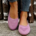 thumbnail image 4 of TOWED22 Women's Flats Pointed Toe Ballet Shoes Comfort Dress Shoes Mesh Knit Slip On Flats Shoes(Purple,7.5), 4 of 7