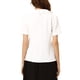 thumbnail image 3 of BLUSA CON COLLAR PETER PAN INSPIRADA EN CHIC PARA MUJERES, JACQUARD FLORAL, MANGA CORTA PUFF KAWAII, TALLA 2XL, BLANCA, 3 of 6