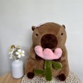 thumbnail image 3 of Arkdorz Lindo Carpincho de Peluche con Rosa de 12 Pulgadas Kawaii Carpincho de Peluche Animal de Peluche Suave Carpincho Juguete Cumpleaños para niños (Carpincho Rosa), 3 of 4