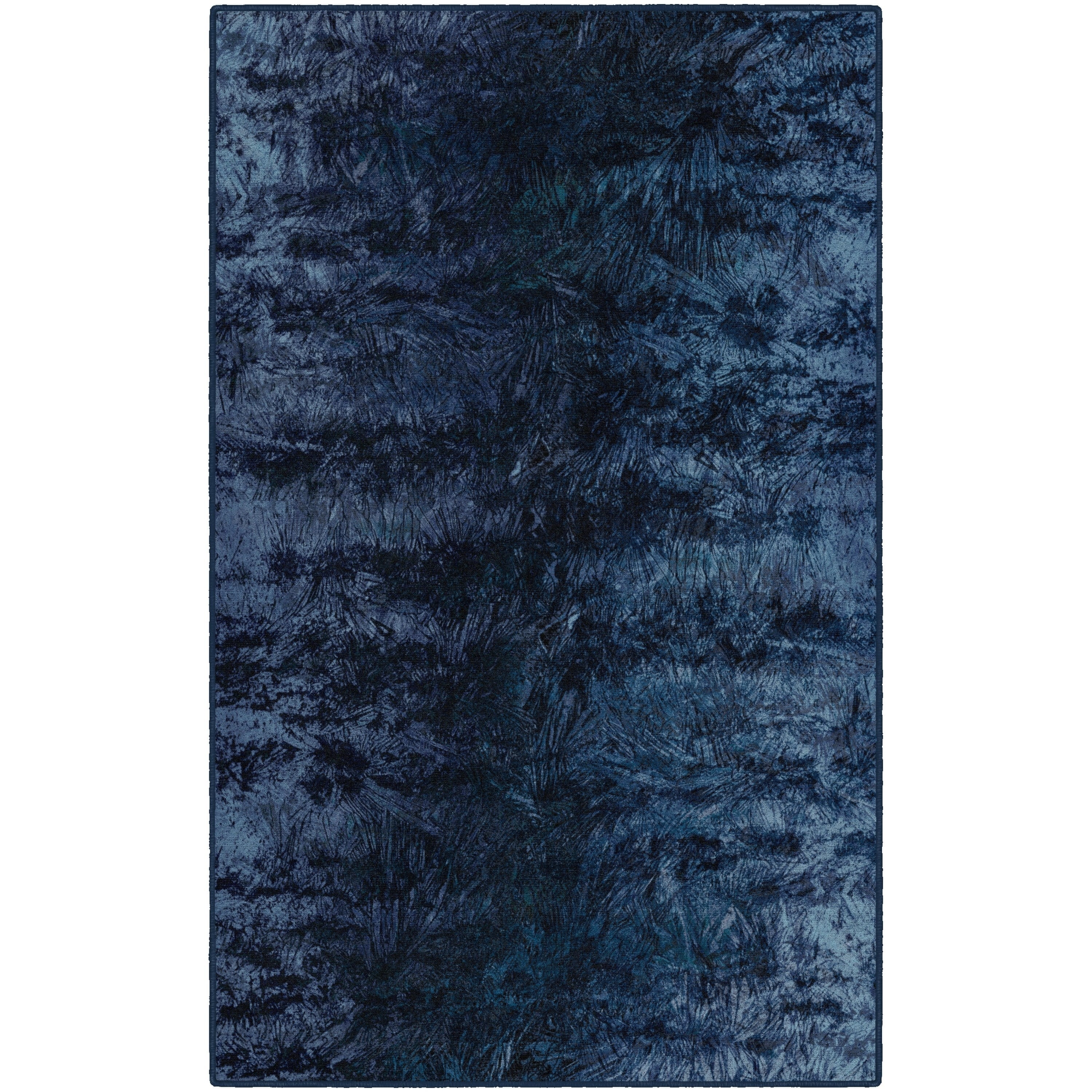 Brumlow Mills Everest Blue Nylon Modern Abstract Area Rug 5 X 8