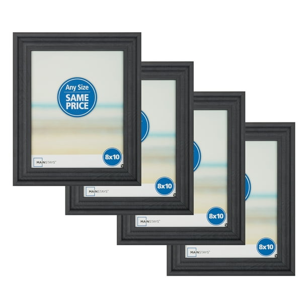 Mainstays 8" x 10" Rustic Navy Tabletop Picture Frame, Set of 4