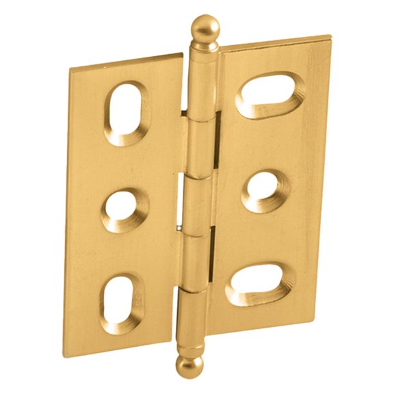 Brixwell QIEA-004 Decorative Butt Hinge With Mortise Ball Finial Polished Finish