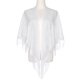 thumbnail image 2 of Chales y envolturas INSPIRE CHIC para vestidos de noche, bufandas triangulares de encaje con flecos para bodas y fiestas formales 70.9"x27.6" blancas, 2 of 5