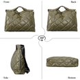 thumbnail image 3 of Kukuzhu Quilted Tote Bag for Women, Soft Puffer Tote Bag Lightweight Trendy Designer Lozenge Nylon Crossbody Bags, 3 of 6
