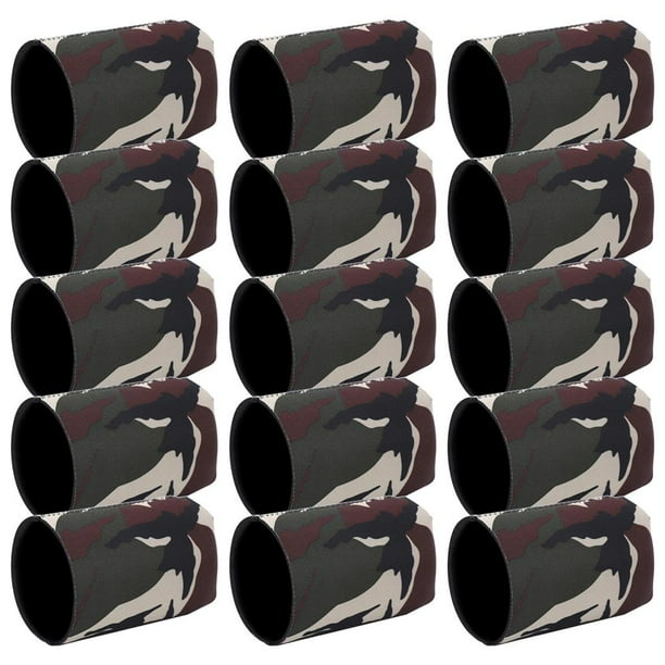De Neopreno Para Cerveza, Funda Para Vaso De Cerveza, Botella De Bebida, Funda Enfriadora De Lata (Militar) 15 Fundas Eigraketly OD003885-00
