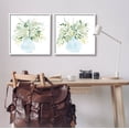 thumbnail image 2 of Stupell Industries Herbal Plants Watercolor Vase Graphic Art White Framed Art Print Wall Art, Set of 2, Design by Grace Popp, 2 of 7