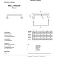 thumbnail image 2 of Millennium 4" Center Bar Pull, Polished Nickel, 2 of 2