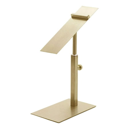 

Stainless Steel display for shoe Rack Adjustable Polished Shelf Shoe Riser for Store Decoration Women Leather Shoe Style B