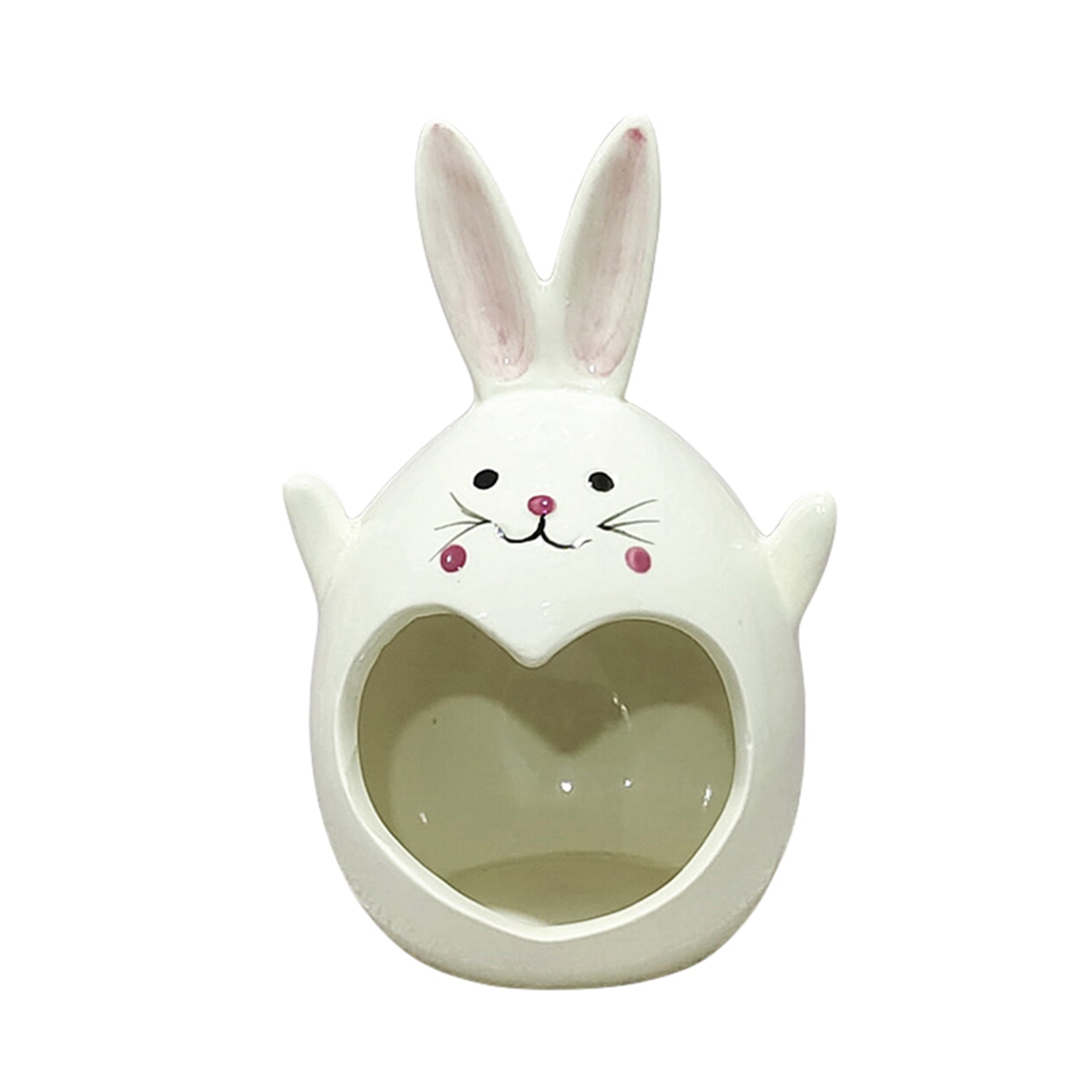 Halloween Ceramic Candle Holders Ghost Figurines Creative Ghost Bunny