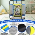thumbnail image 5 of Cochan Trampoline for Kids 5.5FT 600LBS Toddler Trampoline with Enclosure Net and Handlebar, Mini Small Kids Trampoline for Age 1-6, Birthday Gift for Kids, 5 of 7