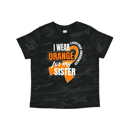 

Inktastic I Wear Orange for My Sister Leukemia Awareness Gift Toddler Boy or Toddler Girl T-Shirt