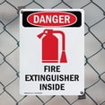 thumbnail image 5 of (2 Pack) Fire Extinguisher Inside OSHA Danger Sign 7 Inch X 10 Inch Indoor / Outdoor Rust-Free Aluminum Metal Signs for Workplace, Workshop, and Construction Site, Made in the USA, 5 of 8