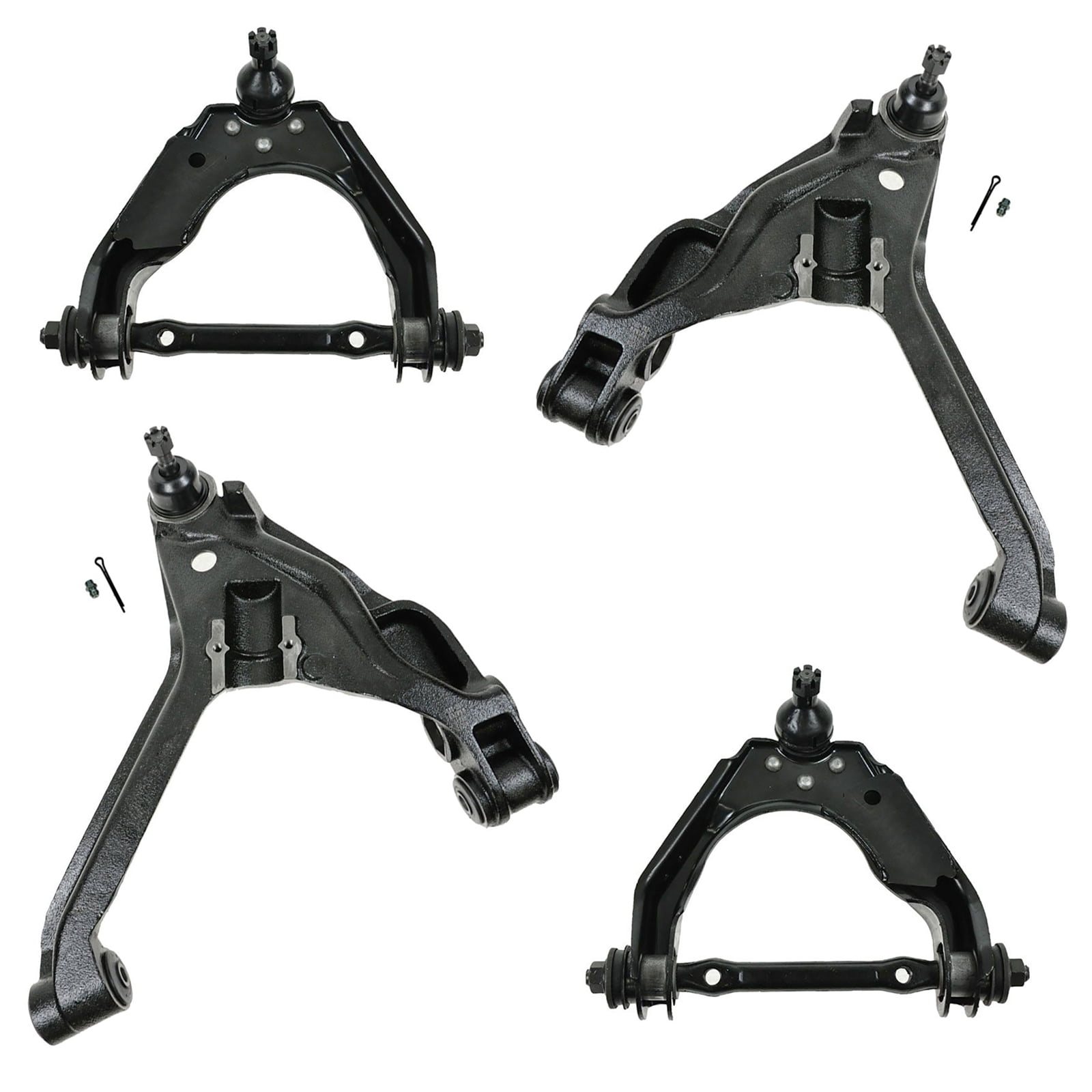TRQ Front Lower Aluminum Control Arm Ball Joint LH RH Pair Set 2pc Compatible with Silverado TRQ Front Lower Aluminum Control Arm Ball Joint LH RH Pair Set 2pc Compatible with Silverado