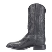 Justin Boots Mens Reposado Lizard Square Toe Pull On Cowboy Mid Calf Dress