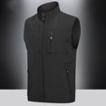 thumbnail image 3 of Primavera otoño hombres Casual Cargo chaleco chaquetas abrigo hombres bolsillos a prueba de viento sin mangas prendas de vestir exteriores chaleco militar de talla grande 7XL, 3 of 5