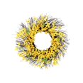 thumbnail image 2 of Corona de flores amarillas, corona de primavera y verano, corona artificial colgante para puerta principal, granja, vacaciones, celebración, boda, 2 of 9