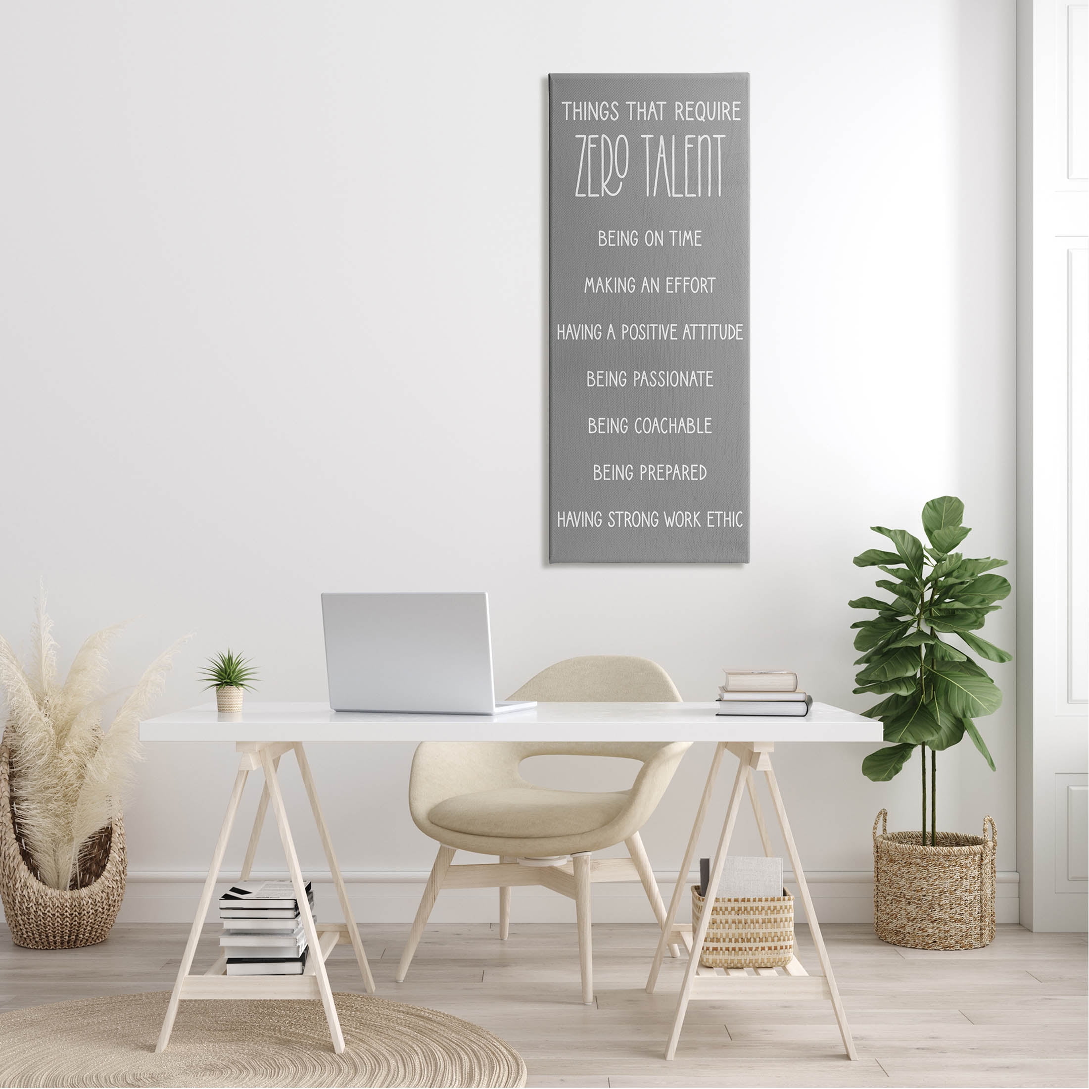 Stupell Industries Things That Require Zero Talent Phrase Graphic Art Gallery Wrapped Canvas Print Wall Art, Design by Lil' Rue