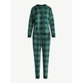thumbnail image 4 of Joyspun Women's Cozy Lounge Collection Hacci Knit Long Sleeve Top and Joggers Pajama Set, Sizes XS-3X, 4 of 4