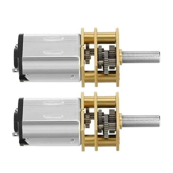 GOOHOCHY 2 piezas de motor reductor de microvelocidad, caja de engranajes eléctrica de metal de repuesto