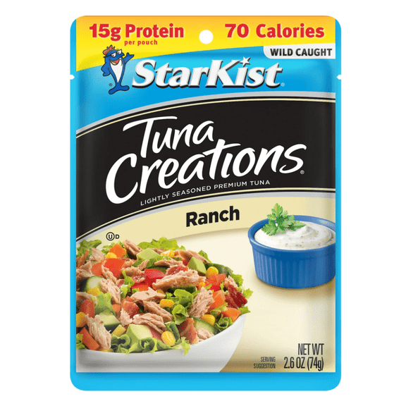 StarKist Tuna Creations, Ranch, 2.6 Ounce Pouch (12 pack)