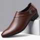 thumbnail image 1 of Zapatos de boda de lujo para hombre, zapatos de negocios elegantes de cuero, zapatos de vestir para hombre, zapatos plateados para hombre, zapatos para hombre (27,5 cm), 1 of 2