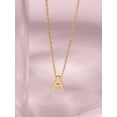 thumbnail image 4 of 1pc Stainless Steel Simple Basic Letter Necklace, 26 Letter Pendant For Unisex, Couple, Birthday Gift, 4 of 5