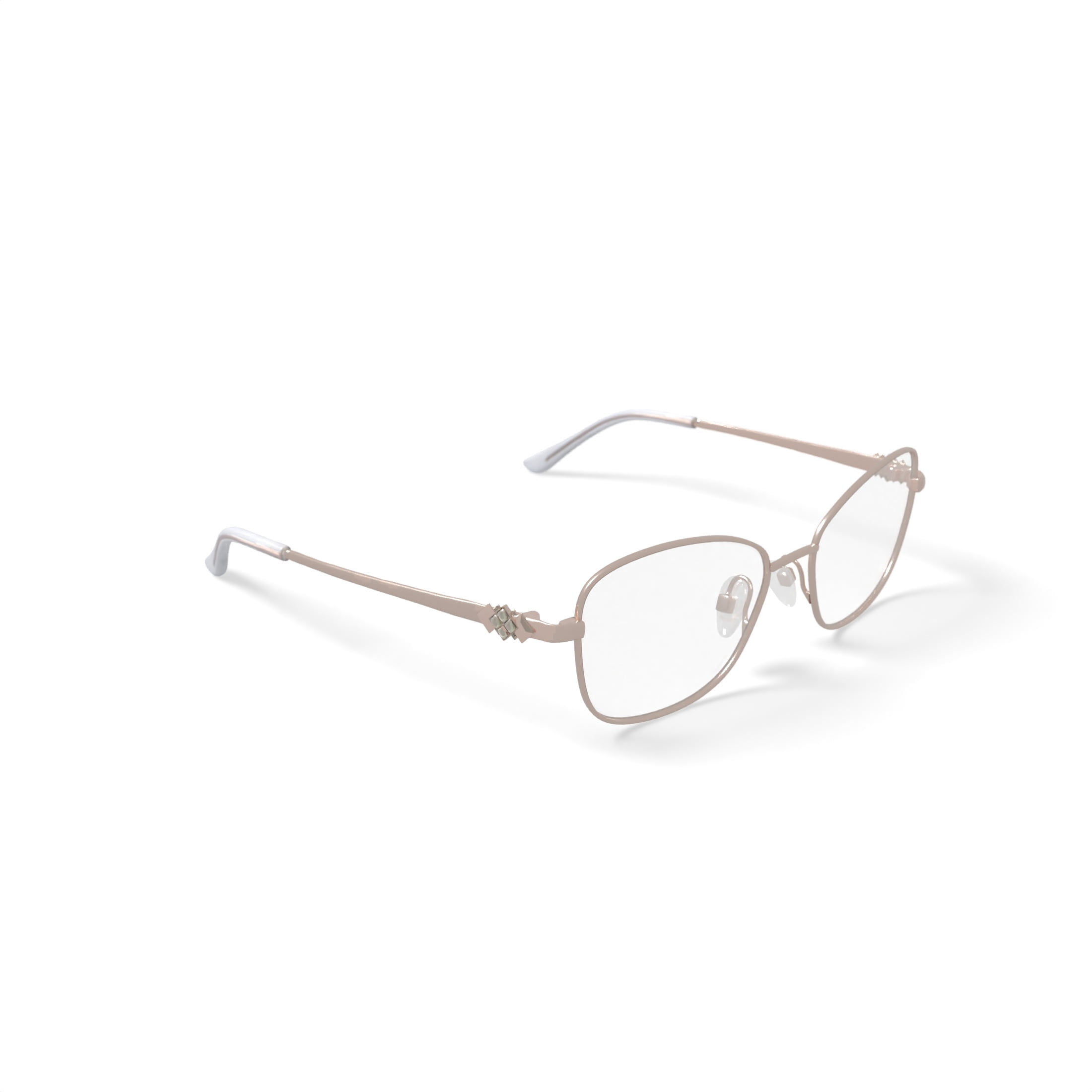 Walmart Women's Eyeglasses, MK10413, Gold, 53-16-135, with Case