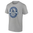 thumbnail image 2 of Men's Heather Gray Los Angeles Dodgers Glory Bound Bleed Blue T-Shirt, 2 of 3