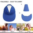 thumbnail image 3 of Sombrero parasol hueco elástico resistente a los rayos ultravioleta - Sombrero parasol de doble cara para deportes al aire libre en la playa, senderismo, vacaciones de golf para mujeres, 3 of 5